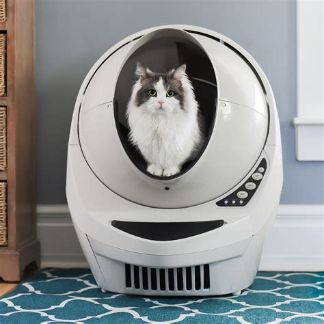 Litter box robot - If you are looking for a smart and convenient way to keep your cat's litter box clean and fresh, you might want to check out the Whisker Litter-Robot 3 Connect. This innovative device is a Wi-Fi-enabled, covered, automatic self-cleaning cat litter box that reduces odor and saves litter. You can monitor and control it from your smartphone, and get alerts when the waste drawer is full. Plus, you ... 